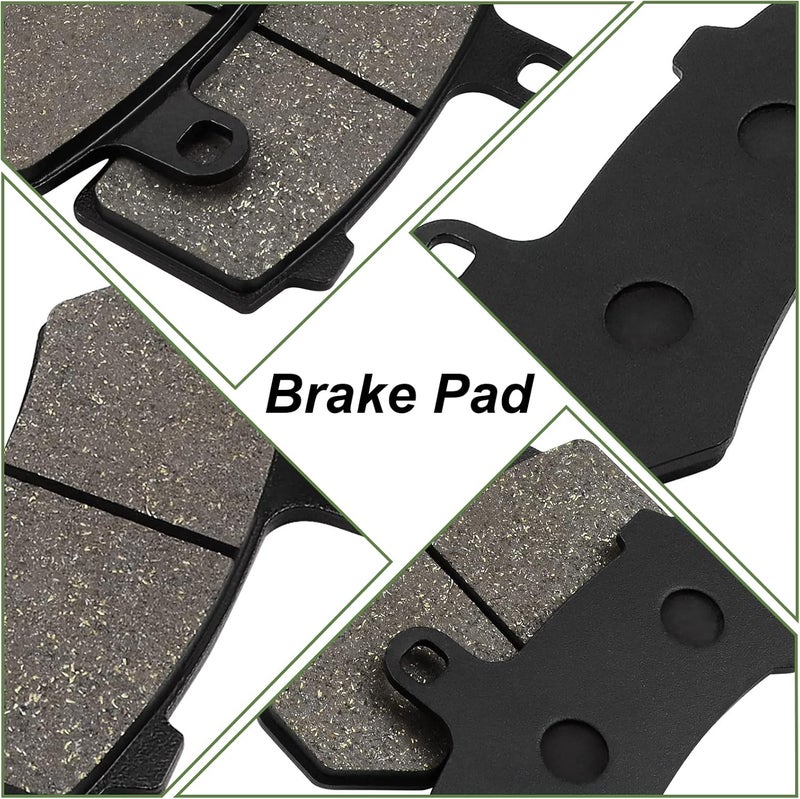 ZICOO Front and Rear Brake Pads for Harley Road Glide 2008-2021, FLHX Street Glide 2008-2022, Road King 2008-2022, FLHTCU Ultra Classic Electra Glide 2008-2020 - Image 4